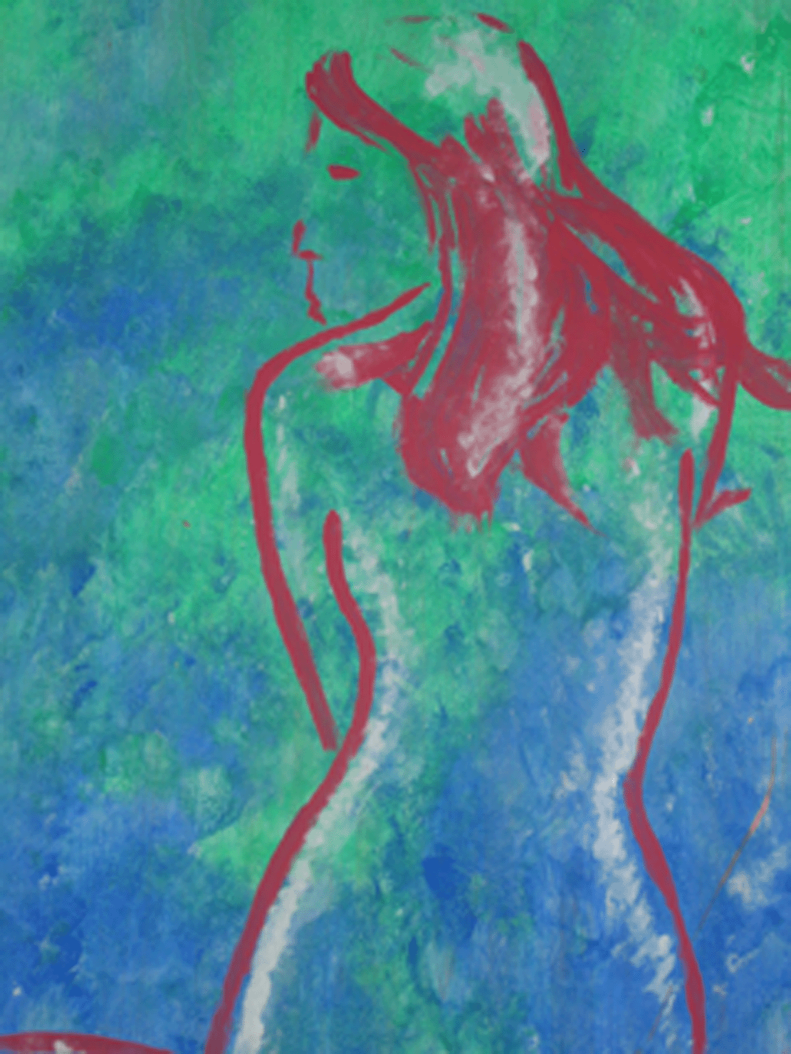 'Am See'; Acryl auf Holz, 2004