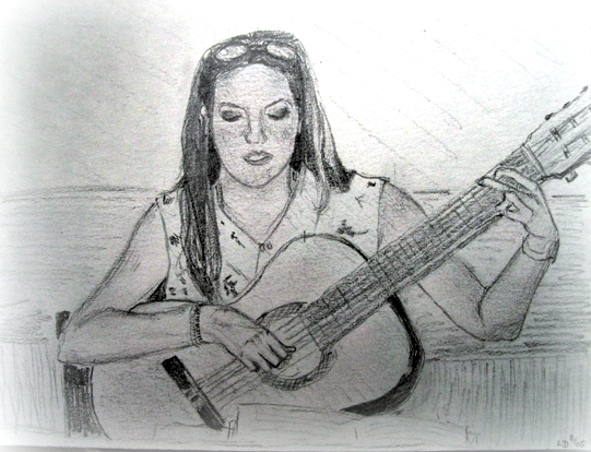 'Selbstporträt', Bleistift, 2005